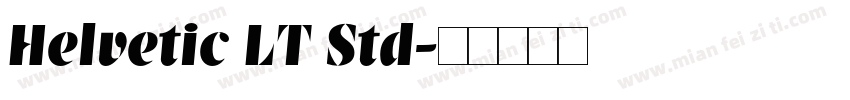 Helvetic LT Std字体转换